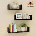 Wall Hanging shelf melamine board 3 pieces/Height 6inch,Length 24inch and Deep 6inch. 