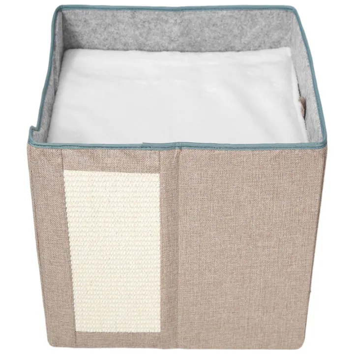 Cat%20Beds%20for%20Indoor%20Cats%20-%20Large%20Cat%20Cave%20for%20Pet%20Cat%20House%20with%20Fluffy%20Ball%20Hang%20and%20Scratch%20Pad,%20Foldable%20Cat%20Washable%20-%20Image%204