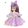（New）6 inche Doll Toy Delicate Makeup Movable Joint Trendy 1/8 Big Eye Doll for Collection. 