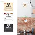 WiFi Sign Sticker Mirror Account Password Notice Board Stickers for Window Office. 