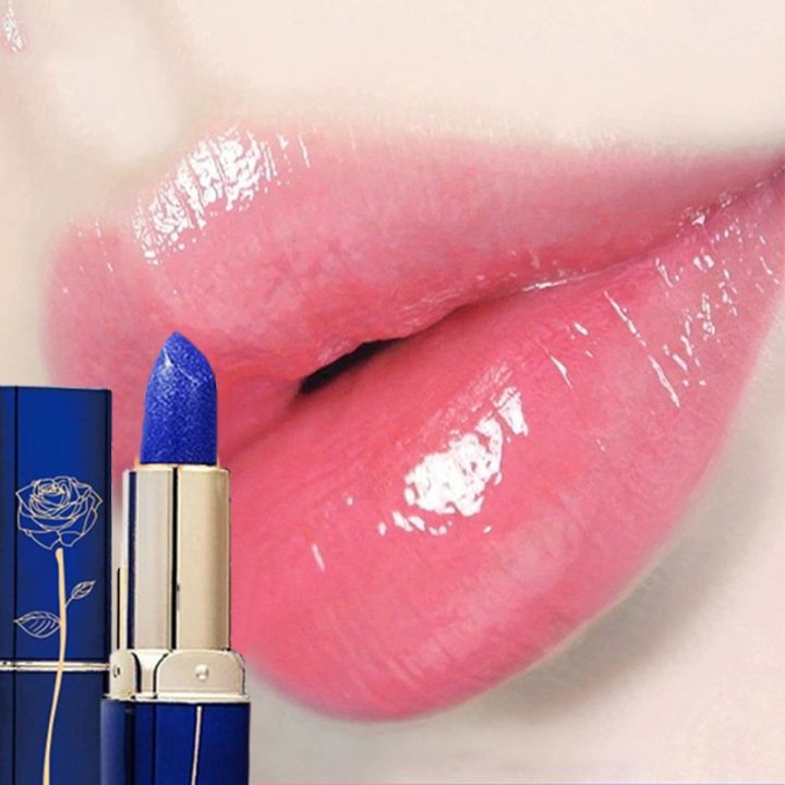 LESSXCOCO%20Blue%20Rose%20Lipstick%20Temperature%20Color%20Changing%20Lip%20Moisturizing%20Balm%20Female%20Makeup%20Sexy%20Lip%20Gloss%20Shiny%20Lipstick%20-%20Image%207