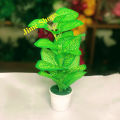 Artificial Leaves & Plant 9inc In plastic Pot For Office Decoration,jime shops flowers. 