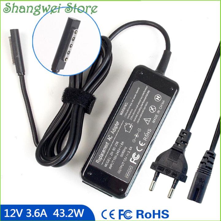 12V 3.6A Notebook Power Adapter Charger for Microsoft Surface 2 1512 1516 1572 7ZR-00001