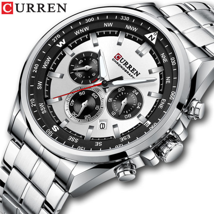 CURREN%20/CARREN%208399%20Steel%20Band%20Watch%20Minimalist%20Calendar%20Large%20dial%20Business%20Watch%20Waterproof%20Men's%20Fashion%20-%20Image%202