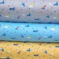 Pure children's cartoon bedding floral clothing fabric, all twill printed cotton fabric. 