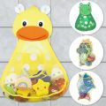 Baby Bath Toys Cute Duck Frog Mesh Net Storage Bag Strong Suction Cups Bath Game Bag Bathroom Organizer Water Toys for Kids Gift MuXiaRe. 