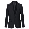 【Best value】 Blue Men Blazers Work Office 2022 Men Tuxedos For Formal Occasions Pockets Coat Blazers Male Men's Business Slim Blazers.