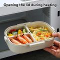 WORTHBUY Thermal Lunch Box Heat Preservation Bento Box Portable Divided Food Storage Container. 