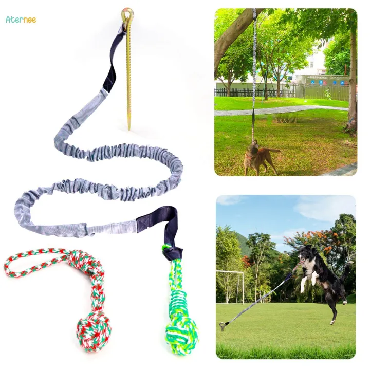Outdoor%20Bungee%20Tug%20Toy%20Hanging%20Bungee%20for%20Aggressive%20Chewers%20Entertaining%20Gray%20-%20Image%203