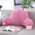 Bed Rest Backrest Pillow with Arms Reading Plush Lumbar Support Home Office.