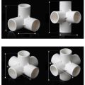 20-32MM 3D 3/4/5/6 WAY Cross Joint Fitting Elbow Connector DIY PVC Socket Pipe UPVC Hydroponic System Penyambung Paip Flange. 