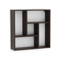 Javis Engineered Wood Wall Decor Floating Shelf, Office Display Rack Decorative Hall Décor for Living Room Home Furniture (Wenge 24x24").