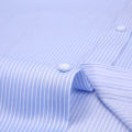 Men's Long-Sleeved Shirt White Collar Blue Striped Business Formal Wear Bank Work Clothes Work Work Clothes Non-Ironing Shirt Men's Long-Sleeved Shirt. 