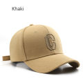 1pc Unisex Sunshade Breathable Adjustable Baseball Cap With Letter C Embroidery. 