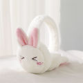 【Free shipping】 Winter Warm Ear Muffs Cartoon Rabbit Shape Lovely Plush Earmuff Women Girls Children Headphone Earmuffs Solid Cute Warmer Earlap. 