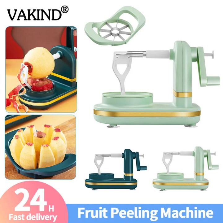 Manual Apple Peeler Machine Multifunctional Apples Peeler Slicer Hand Crank Fruit Peeler Food Peeling Machine for Kitchen Gadget