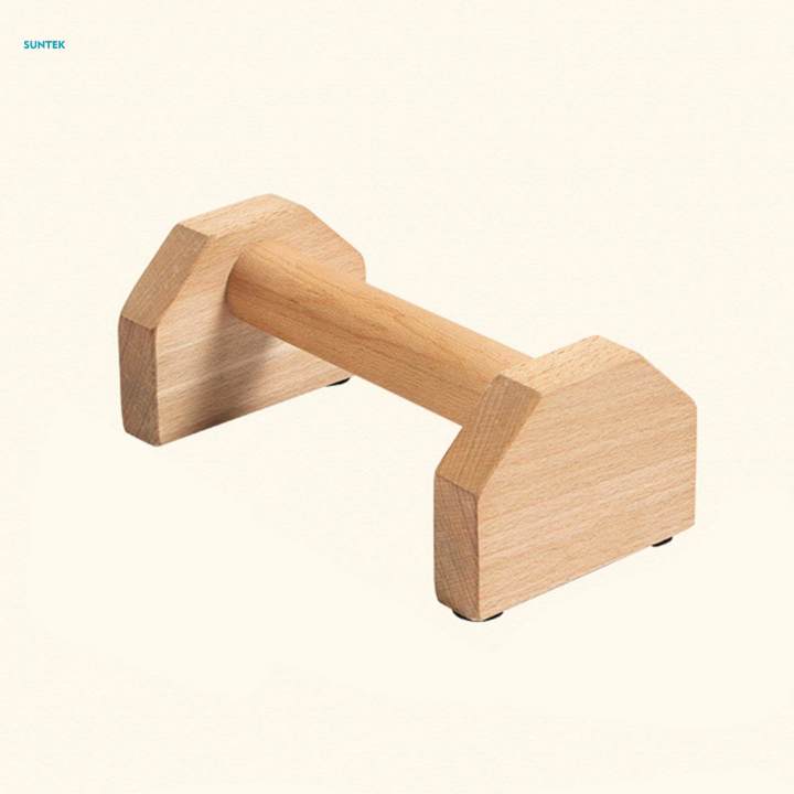 2Pcs%20Wood%20Parallettes%20Fitness%20Sturdy%20Stable%20Handstand%20Push%20up%20for%20Gym%2025%20cm%20-%20Image%202