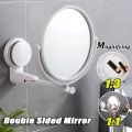 360° Swivel Folding Cosmetic Mirror No Punch Magnifying Mirror Bathroom Mirror Wall Mounted Shaving Mirror HD Cosmetic Mirror. 