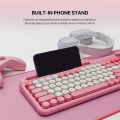 Fantech GoMOCHI101 WK899 Wireless Keyboard & Mouse Combo PINK. 