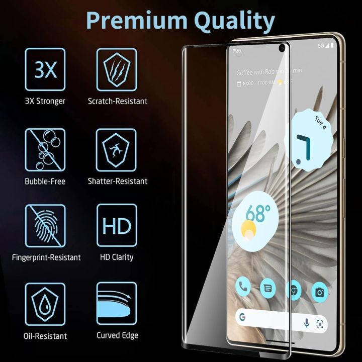 Google%20Pixel%207%20Pro/%20Pixel%206%20Pro%20Curved%20Glass%200.25%20MM%20Large%20ARC%20Premium%20Screen%20Protector%20-%20Image%203