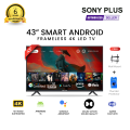 Sony Plus 43 inch Frameless Smart LED TV Wi-Fi Full HD 4K Supported Android Television. 