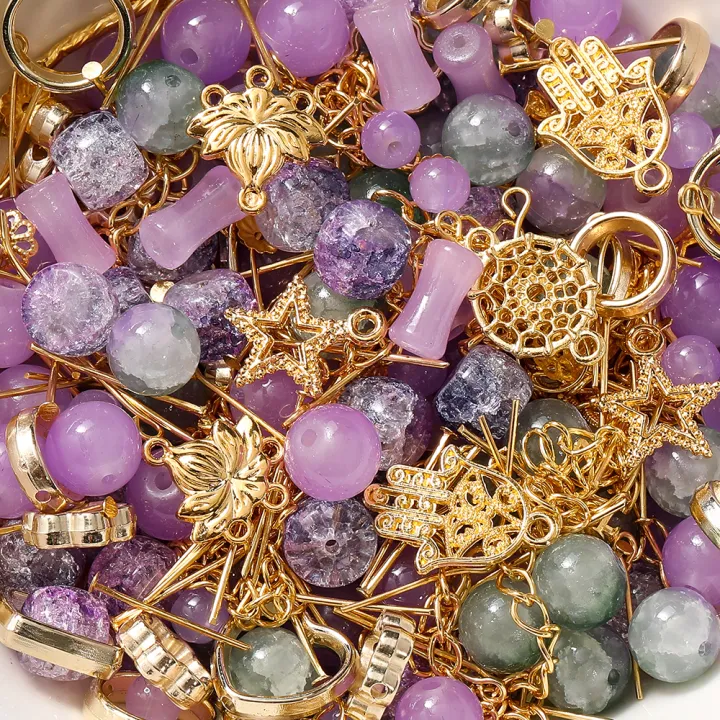 St.kunkka%2030g%20Mixed%20Round%20Glass%20Beads%20Slub%20Beads%20With%20Metal%20Accessories%20For%20DIY%20Bracelets%20Necklaces%20Jewelry%20Jewelry%20Accessories%20Making%20-%20Image%206