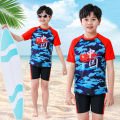 Children's swimsuits, boys' swimsuits, middle and big boys' split swimsuits, baby swim trunks, short sleeve suits.
