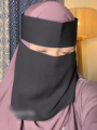 8 Inch Size Extra Short 1 Layer Niqab for Muslim Women Short Niqab for Women. 