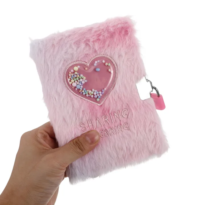 Girl's%20Diary%20Fuzzy%20Lock%20Journal%20Soft%20Cover%20Furry%20Notebook%20with%20Notebooks%20for%20Kids%20Heart%20Account%20Locking%20Writing%20Girls%20-%20Image%206