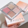 Four Color Glitter Highlighter Powder Palette Diamond High Gloss Shiny High Light Bronzers Face Body Brightening Makeup Cosmetic. 