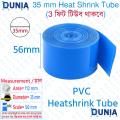 PVC Heat Shrink Tube (35mm Diameter) (55mm width) Shrinkable Tubing Film For Battery Pack (3feet). 