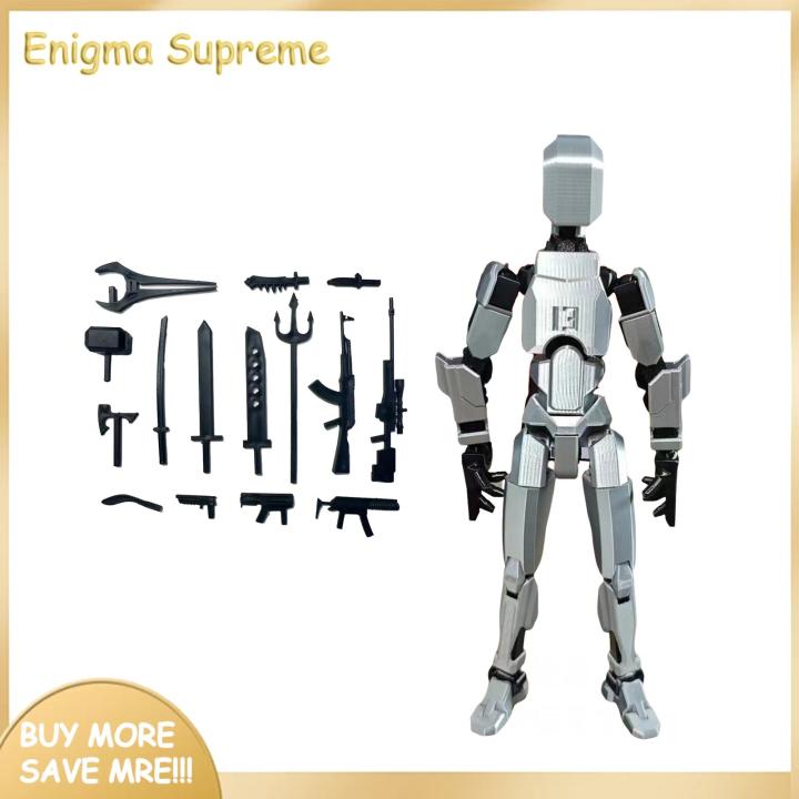 Enigma- 3d Printed Action Figure 15 Weapons Robot Action Figure Multi ...