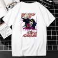 Jojo Bizarre Adventure Anime Tshirt Men Cool Print Tee Harajuku Japan Manga Streetwear Unisex Oversized T-shirt Camisetas Custom. 