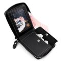 Men's Wallet Made of PU Wax Oil Skin Purse for Men Coin Purse Short Male Card Holder Wallets Zipper Around Money Coin Purse.