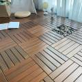 Outdoor Flooring Wooden Flooring Puzzle Interlocking Balcony Flooring Interlocking Deck Tiles for Outside Garden Balcony Walkway Indoor.