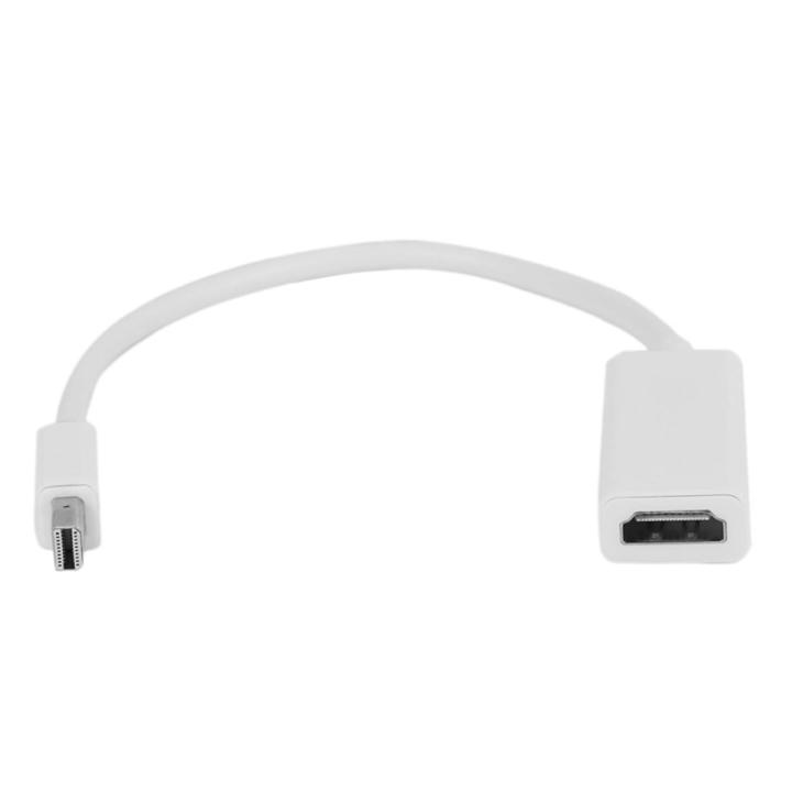 NEW Mini DisplayPort To HDMI Adapter Cable Mini Display Port DP Converter Thunderbolt High Quality For Apple  Pro Air white