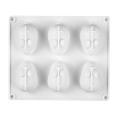 3D Rabbit mold Flexible Dessert bakeware Decorating tools Bunny cake mold Easter Mousse cake Silicone mold for Easter party Home baking DIY soap making Candle crafting Pastry chef.