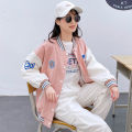 Baseball Uniform American Contrast Color Spring and Autumn Girl Older Kid's Korean Junior High School Student Autumn Clothes Jacket High School Girls' Coat. 