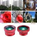 【Lejia】APEXEL 3-in-1 0.67x Macro Fisheye Lens Kits Mobile Phone Clip for iPhone Samsung All Cell Phones. 
