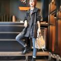 Women's Windbreaker Jackets Mid-Length New Spring Autumn Casaco Large Size 3XL Thin Coat Loose Casual Hooded Jacket Female. 