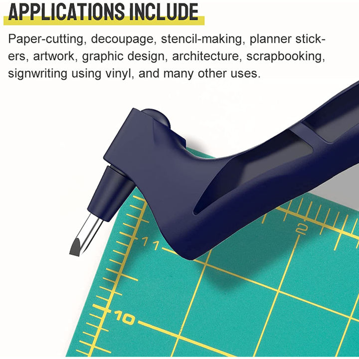 KOGEEK%20Craft%20Cutting%20Tools%20Stainless%20Steel%20Craft%20Kni-ves%20with%20360-degree%20Rotating%20Blade%20Art%20Cutting%20Tool%20for%20Craft,%20Hobby,%20Scrapbooking,%20Stencil%20(Black)%20-%20Image%206