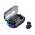 Line bluetooth headset dynamic lighting effect into the ear cross-border new bluetooth headset K10 digital display dazzling RGB TWS no. 