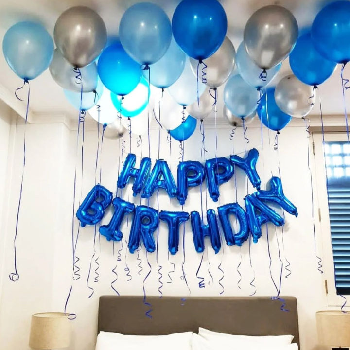 Birthday%20Decoration%20with%20High%20Quality%20Monty%20Balloons,%20Happy%20Birthday%20Foil%20Banner%20and%20Ribbon%20-%20Image%204