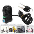 Handlebar Switch Automatic Identification Multifunction Thumb Lock Cruising Electric Bike Voltage Display. 