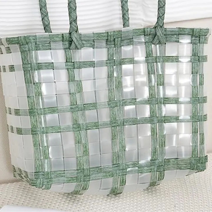 Fashionable%20Plastic%20Woven%20Vegetable%20Basket%20Bag%20New%20Single%20Shoulder%20Handbag%20-%20Image%204