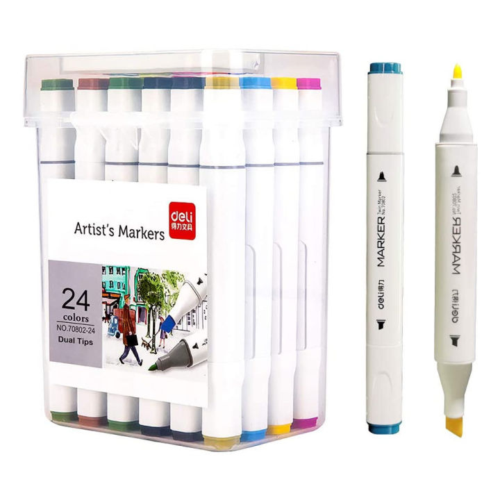 Deli%2070803-24%20Dual%20tip%20Sketch%20marker%20-%20Image%203