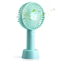 Mini Portable Fan Battery Operated, Powerful USB Table Fan, 3 Speed Quiet Rechargeable Fan with Less Vibration, Personal Mini Fan for Home Office Stroller Camping (Black).