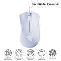 Razer DeathAdder Essential Wired Gaming Mouse Ergonomic Mice with 6400DPI Optical Sensor 5 Programmable Buttons White (2021 Version).