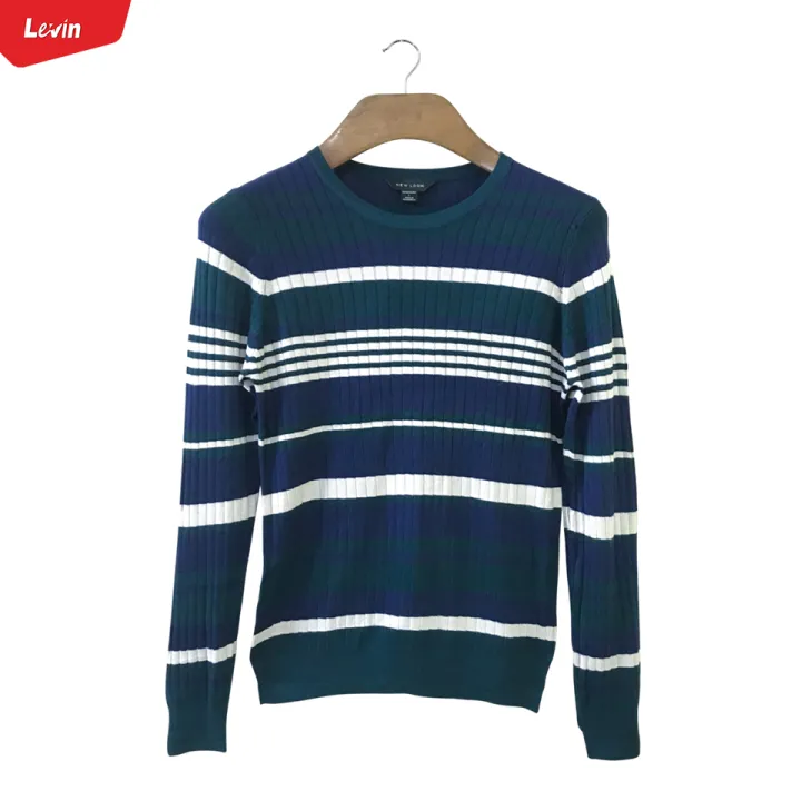 Womens%20Knitted%20Long%20Sleeve%20Striped%20Crew%20Neck%20Sweater%20Pullover%20Tops%20Jumpers%20For%20%20Ladies%20From%20Levin%20-%20Image%203