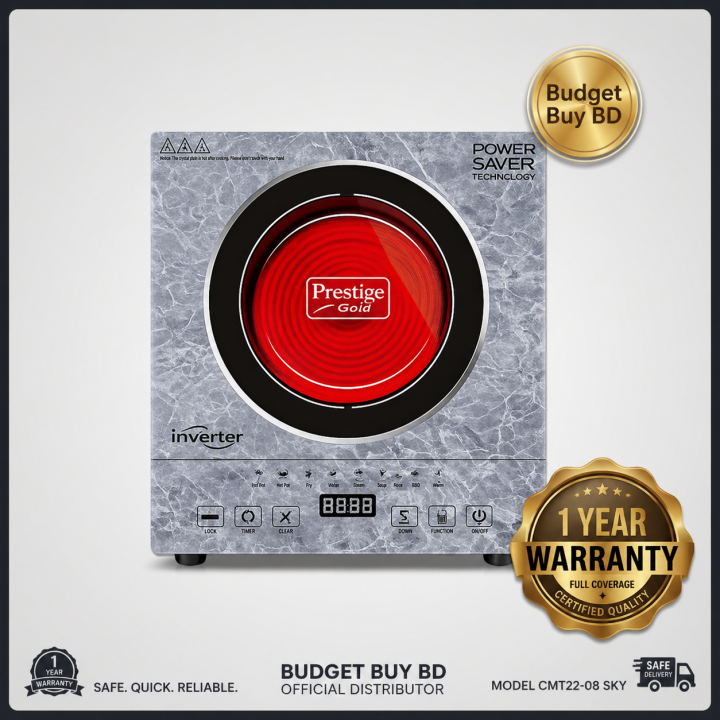 Prestige gold Infrared Cooker- inverter technology 2024 Special Black edition